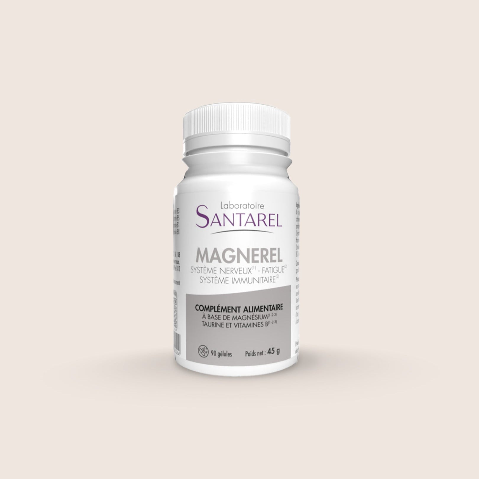 Magnerel avec taurine et vitamines B
