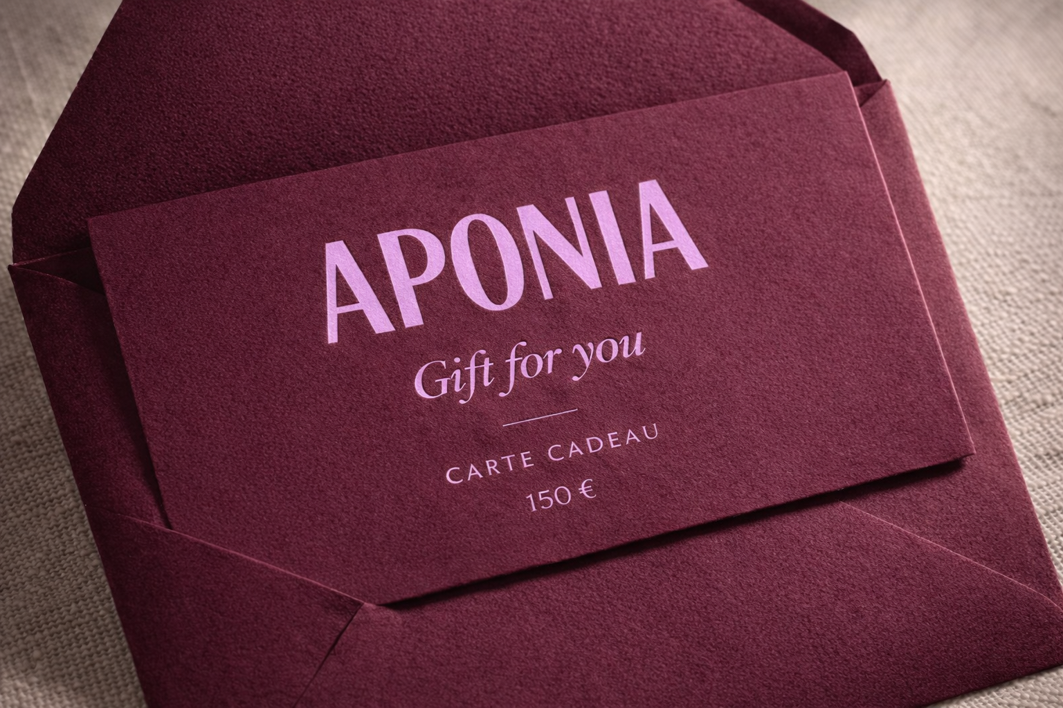Carte cadeau Aponia d'une valeur de 150 euros
